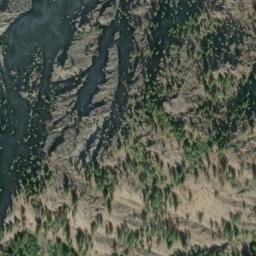 Satellite imagery of Lucky Jim Bluff, US