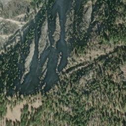 Satellite imagery of Lucky Jim Bluff, US