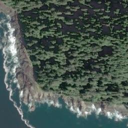 Satellite imagery of Sombrio Point, CA