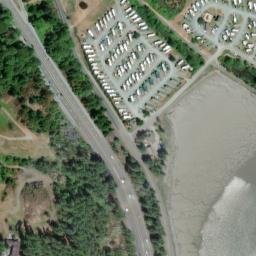 Satellite imagery of Weavering Spit, US
