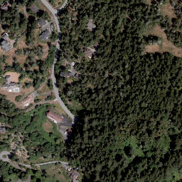 Satellite imagery of Metchosin Mountain, CA