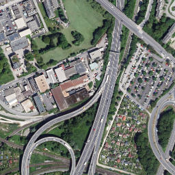 Satellite imagery of VOEST-Gasometer Linz, AT