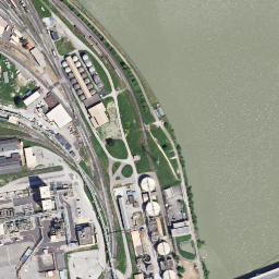 Satellite imagery of Kamin der VOEST-Werke Linz, AT