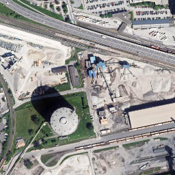 Satellite imagery of VOEST-Gasometer Linz, AT