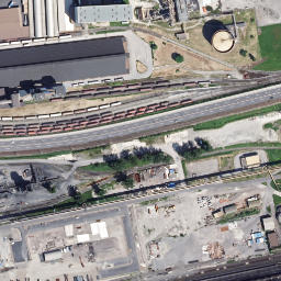 Satellite imagery of Sinterkamin der VOEST-Werke Linz, AT