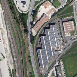 Satellite imagery of VOEST-Gasometer Linz, AT