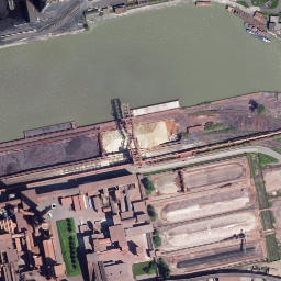 Satellite imagery of Sinterkamin der VOEST-Werke Linz, AT