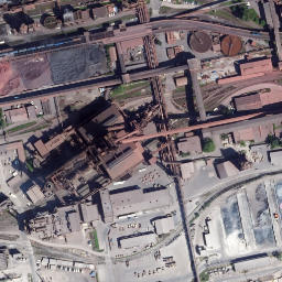 Satellite imagery of Sinterkamin der VOEST-Werke Linz, AT