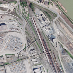 Satellite imagery of Sinterkamin der VOEST-Werke Linz, AT