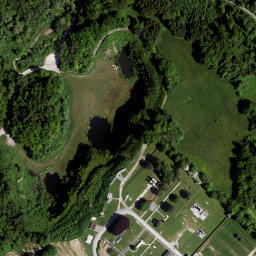 Satellite imagery of Mauthausen concentration camp, AT