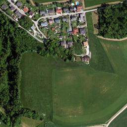 Satellite imagery of Mauthausen concentration camp, AT