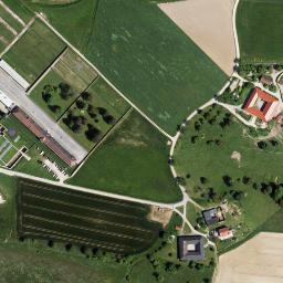 Satellite imagery of Mauthausen concentration camp, AT