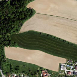 Satellite imagery of Mauthausen concentration camp, AT