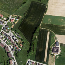 Satellite imagery of Mauthausen concentration camp, AT
