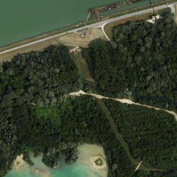 Satellite imagery of Donau-Freileitungskreuzung Bergern, Mast Nord, AT