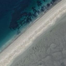 Satellite imagery of Dungeness Spit, US