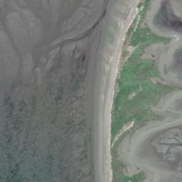 Satellite imagery of Dungeness Spit, US