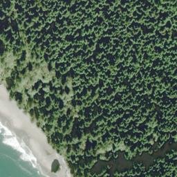 Satellite imagery of Crying Lady Rock, US