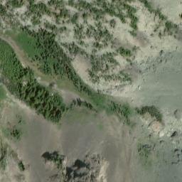 Satellite imagery of The Needles, US