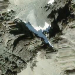 Satellite imagery of The Needles, US