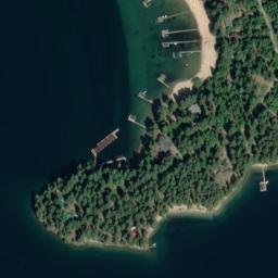 Satellite imagery of Yellowstone Point, US