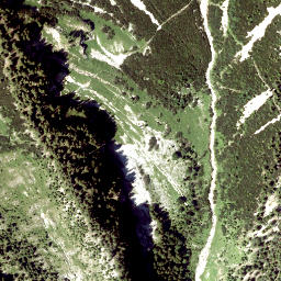 Satellite imagery of cairn, AT