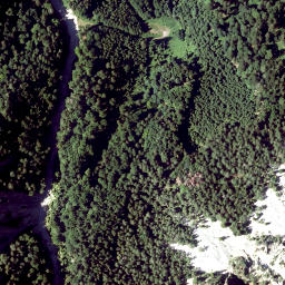 Satellite imagery of cairn, AT