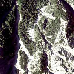 Satellite imagery of cairn, AT