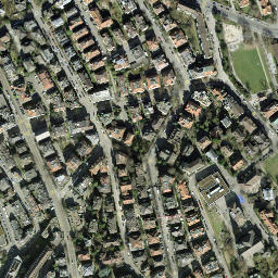 Satellite imagery of Living place of James Joyce, CH