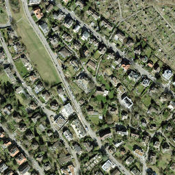 Satellite imagery of Living place of James Joyce, CH