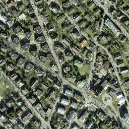 Satellite imagery of Living place of James Joyce, CH