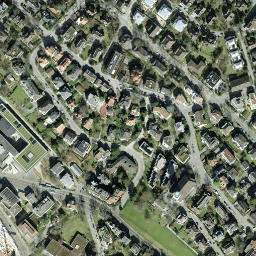 Satellite imagery of Living place of James Joyce, CH