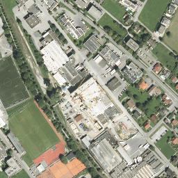 Satellite imagery of Jewish quarter in Hohenems, AT