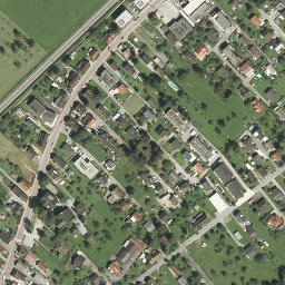 Satellite imagery of Jewish quarter in Hohenems, AT