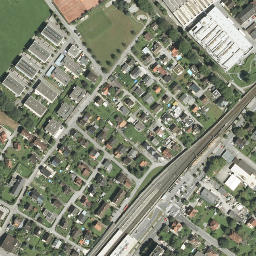 Satellite imagery of Jewish quarter in Hohenems, AT