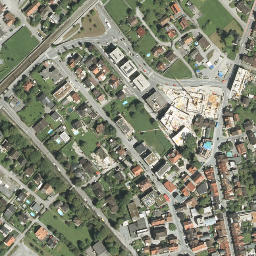 Satellite imagery of Jewish quarter in Hohenems, AT