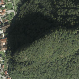 Satellite imagery of Jewish quarter in Hohenems, AT