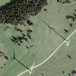 Satellite imagery of Mont Crosin, CH