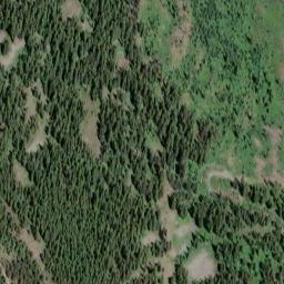 Satellite imagery of Three Sisters, US