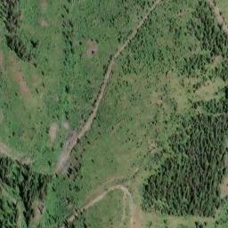 Satellite imagery of Three Sisters, US