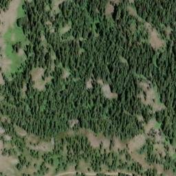 Satellite imagery of Three Sisters, US