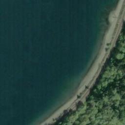 Satellite imagery of Fourth Infantry Bluff, US