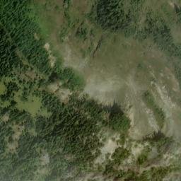 Satellite imagery of Yellowstone Cliffs, US