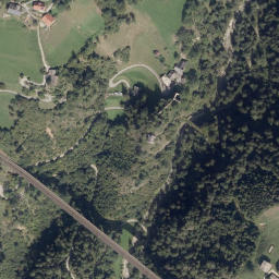 Satellite imagery of castle Falkenstein, AT