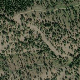 Satellite imagery of Elk Creek Barite Mine, US