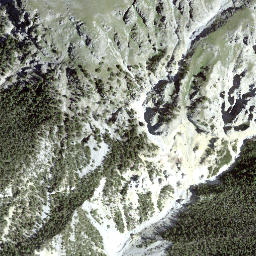 Satellite imagery of Piz Pradatsch, CH
