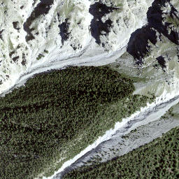 Satellite imagery of Piz Pradatsch, CH