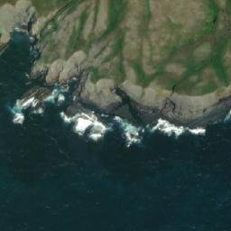 Satellite imagery of French Mistaken Point, CA