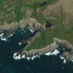 Satellite imagery of French Mistaken Point, CA
