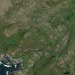 Satellite imagery of French Mistaken Point, CA